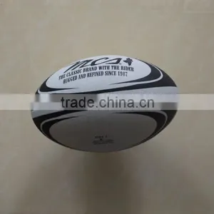 Wholesale Promotional Best Quality Inflatable Customized Pvc Leather Rugby Ball thumbnail-4