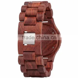 2015 Man Wood Watch With Red Sandalwood Case And Japan Movement thumbnail-3