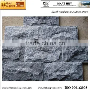 Wall Cladding - Black Stone Mushroomed thumbnail-1