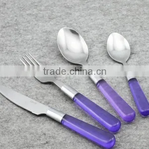 Stainless Steel Cutlery With Plastic Handle thumbnail-1