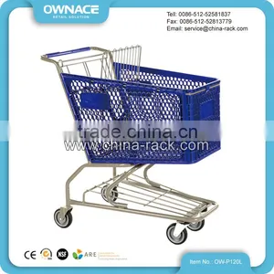 Wanzl Colorful Plastic Shopping Trolley Cart for Hypermarket Walmart thumbnail-2
