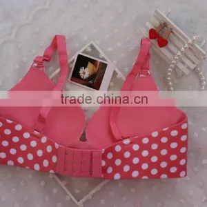 One Piece Seamless Bra With Red Dotted thumbnail-2