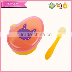 Luxury Baby Feeder Plastic Baby Food Bowl With Spoon thumbnail-1
