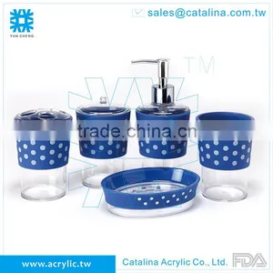 Tooth Brush, Set or Separate of Tumbler Cotton Jar Lotion Dispenser Soap Dish Acrylic Bathroom Accessory thumbnail-2
