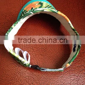 Custom 3d Embroidery Floral Sun Visor Hats With Back Closure thumbnail-2