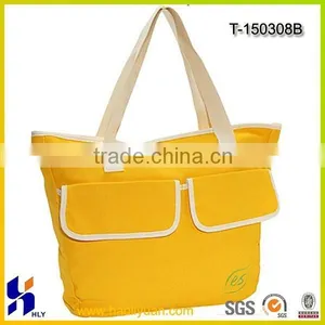 Shopping Bag With Two Front Pocket / 600D Polyester Tote Bag thumbnail-1