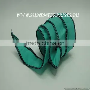 Silk Chiffon Tapers - Color 49 Turquoise and Green thumbnail-1