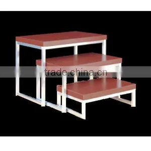 Display Table Riser Stand With Wooden Top thumbnail-1