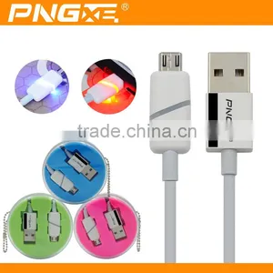 High Speed Data Transfer Colorful Usb Cable for Iphone5 Cable With Led Light thumbnail-1