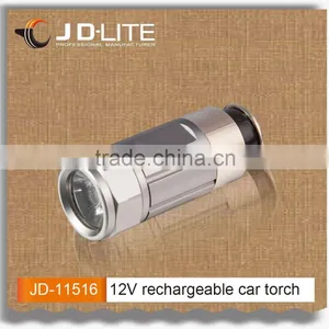 12V Rechargeable Car Flashlight Plugs Into Car Socket Directly for Charging Mini Flashlight thumbnail-1