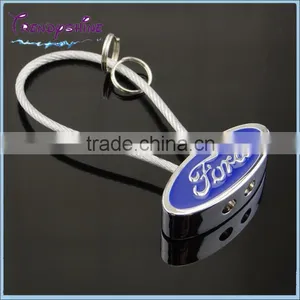 Fashion Custom Engraved Metal Car Brand Keychain thumbnail-1