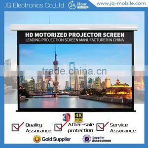Projection Screen Roll up Tab Tensioned Electric Motorised Projector Screen thumbnail-1