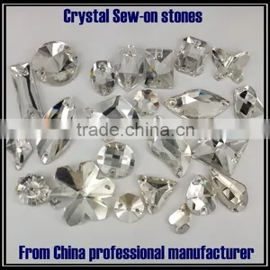 Most Popular OEM Design Hanging Glass Crystals With Different Size for Clothes thumbnail-1