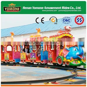 Electric Train for Kids Games Amusement Park Rides Elephant Track Train for Sale thumbnail-2