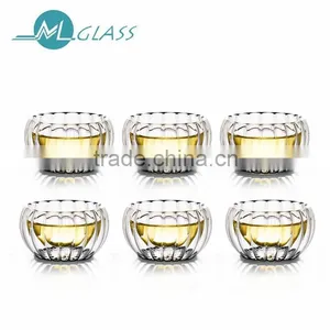 Double Wall Kung fu Tea Cup Glass Cup High Borosilicate Glass Handmade DC 148 ML Glass thumbnail-1