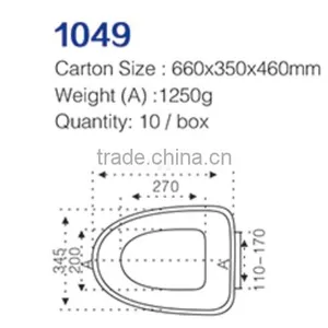 FG940PP- Pure pp Material Closed Front Family Toilet Bidet thumbnail-2