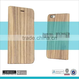 Premium Clear Wood Kelvar Flip Shock Proof Phone Case For Apple Iphone 6s thumbnail-2