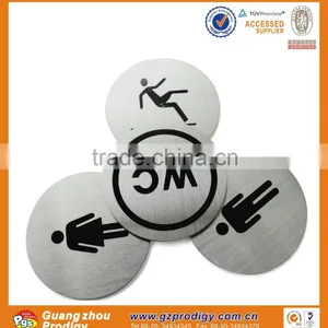 Stainless Steel Adhesive Door Plate/warning Door Signs in Hotels thumbnail-5