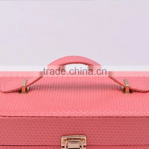 Chinese Factories Wholesale Custom Portable Luxurious Leather Cosmetic Box, Multi-function Eye Shadow Box, Beautiful Storage Box thumbnail-5