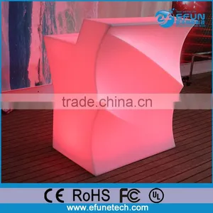 2016 Newly Design Wave Grain Led Table Counter,plastic Portable Led Restaurant Counters for Sale thumbnail-5