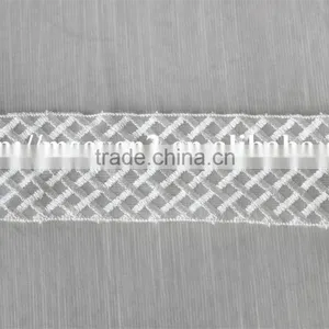 High Quality White 100% Polyester Lace Trim Guipure Lace for Hat thumbnail-2