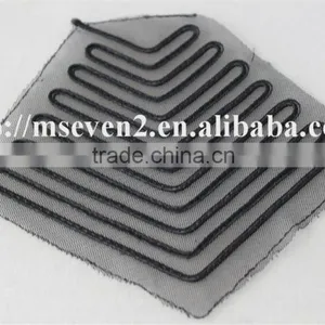 Hot Lace Embroidery Patch Trim in Black Color Shoulder Patches for Clothing thumbnail-5