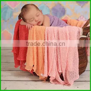 2017 Fashion Newborn Baby Rayon Wrap Baby Stretch Knit Wrap Photo Props thumbnail-2
