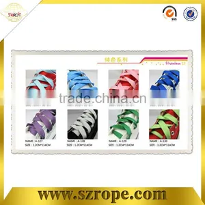 Polyester Cheap Customer Logo Shoelace thumbnail-2
