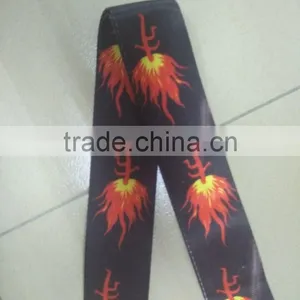 SGS 50*2mm Heat Transfer Flame Ukulel Belt / Guitar Strap thumbnail-1