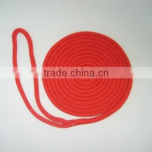 3/8" X 10' Red Nylon Double Braid Dockline thumbnail-1