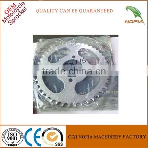 AX100-44T Bicycle Splendor Stainless Steel Sprocket for Motorcycle 428H Chain and Sprockets Set thumbnail-1