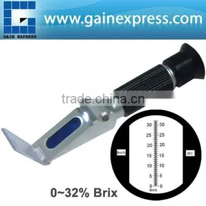 0-32% Brix Refractometer ATC With Built-in LED Light Sugar Juice Fruits Etc thumbnail-1