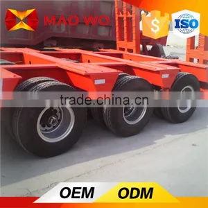 3 Axle Lowboy Flatbed Semi Trailer for Hot Sale thumbnail-6
