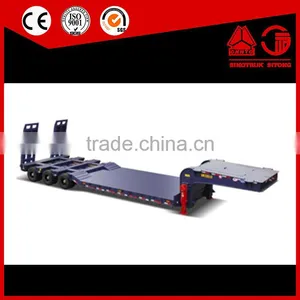 China Manufacturer Lowboy Flatbed Semi Trailer Truck thumbnail-4