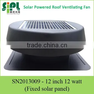 Solar Vent 12 Inch Attic Fan! Home Use 12 Watt Exhaust Fan thumbnail-1
