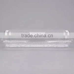 Clear Hinged Plastic Clamshell Food Container, Take Out Packaging Box for Cake, Cookie, Bread, Cheap Price thumbnail-2