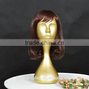 Wholesale Gold Realistic Mannequin Head for Wig and Hat Display thumbnail-1
