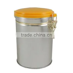 Round Airtight Coffee Tin Box thumbnail-1