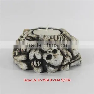 Resin Halloween Skull Candle Holder thumbnail-5