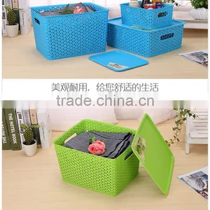 N518 House Hold Plastic Storage Box Big Storage Organizer Home Storage Basket thumbnail-4