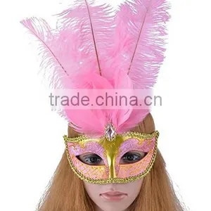 Venetian Style Lace With Rhinestone Liles Costume Masquerade Mardi Mask thumbnail-1