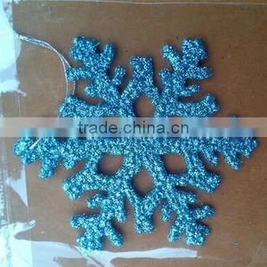 15051805 Plastic Glitter Christmas Hanging Ornament Snowflake thumbnail-3
