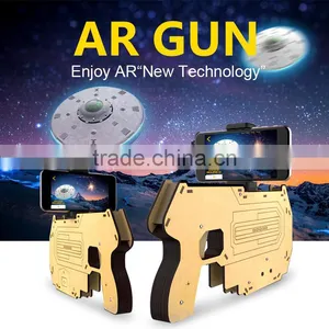 2017 New Arrival AR Gun Mobile Games Control Gun, AR Reality Experience Bluetooth Game Controller Wooden Gun For IOS/Android thumbnail-3