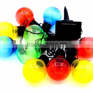 10-LED Solar Light Bulb Hanging Lantern Spiral Ball String Lights thumbnail-1