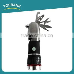 Bulk Promotional Emergency Stainless Steel Long Range High Power Tactical Led Flashlight thumbnail-2