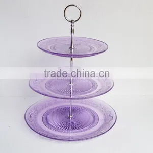 Glass Fruit Food Plate Set for Party Household thumbnail-2