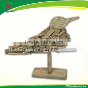 Decorative Wooden Bird With Stand thumbnail-1