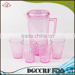 NBRSC Set of 5 Pieces Plastic PS Cold Water Jut Water Kettle Hollow Drinking Bottle PP Pot Watering Can thumbnail-2
