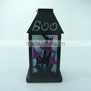 2016 New Style Color-changing Wooden LED Candle Lantern for Holloween Ornaments thumbnail-2