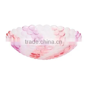 Fashion Star Style Fruit Plate of Hotel Rubbish Bin /new Design Glass Centerpiece Crystal Bling Fruit/ Salad /candy Plate BHL-P3 thumbnail-1